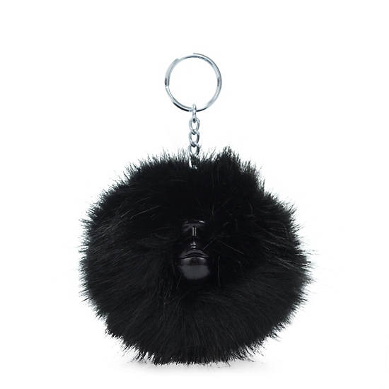 Kipling Pompom Monkey Keychain Accessoires Zwart | BE 1956KO